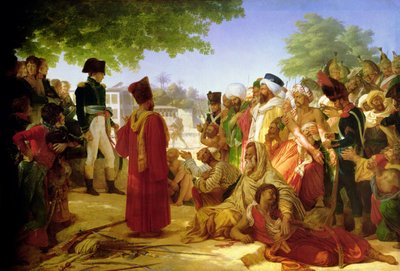 Napoleon Bonaparte (1769-1821) vergeeft de rebellen in Caïro, 23 oktober 1798, 1806-08 door Baron Pierre Narcisse Guerin